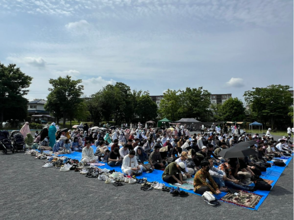 700 Muslim Salat Id di Kayaba Park, Yokohama